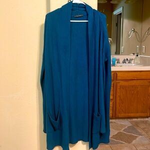 Blue cardigan
